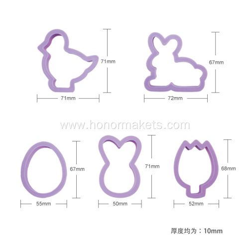 5Pcs Easter Cookie Cutters